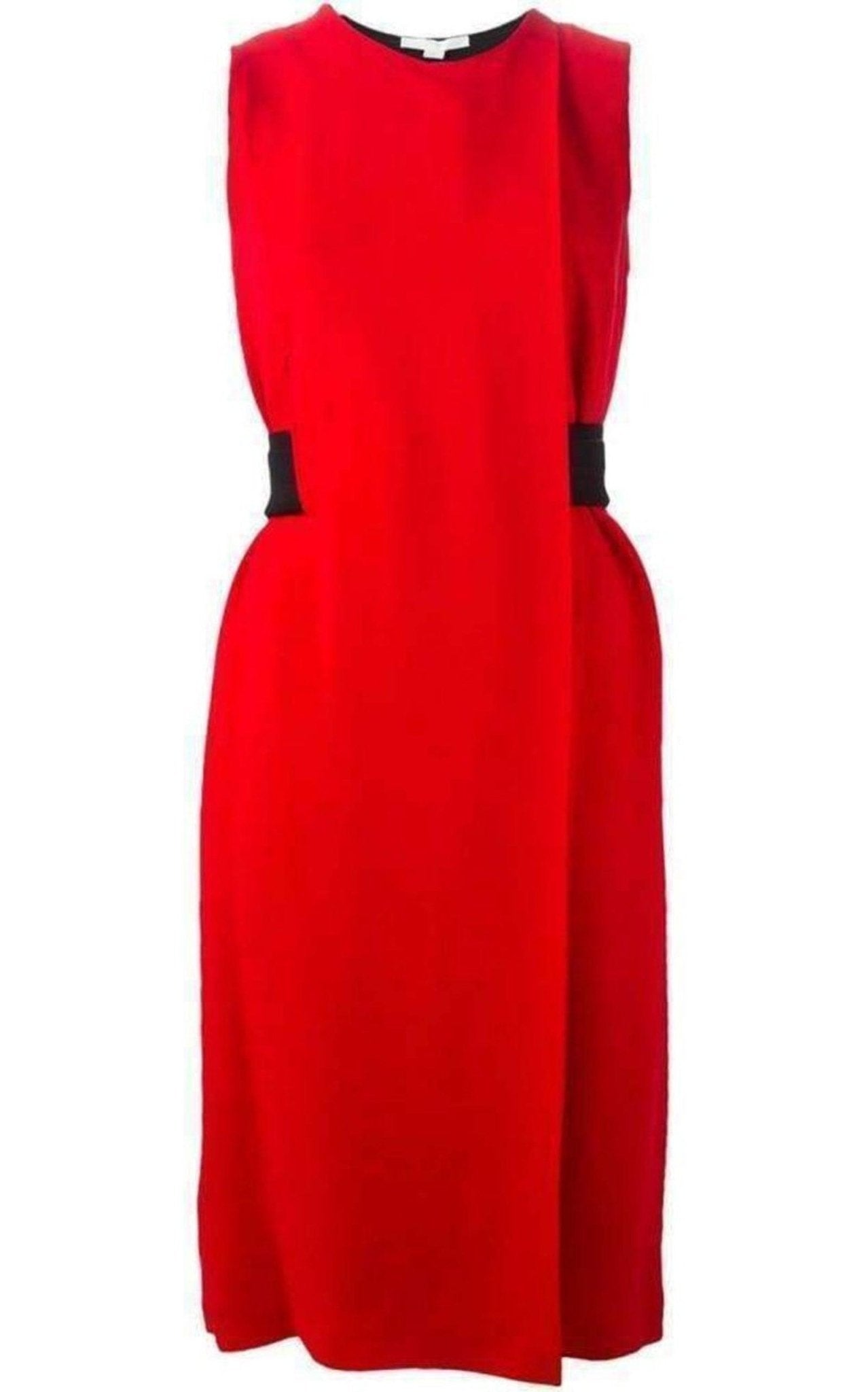 Alexander Wang Belt Detail Red Sheath Dress - Runway Catalog