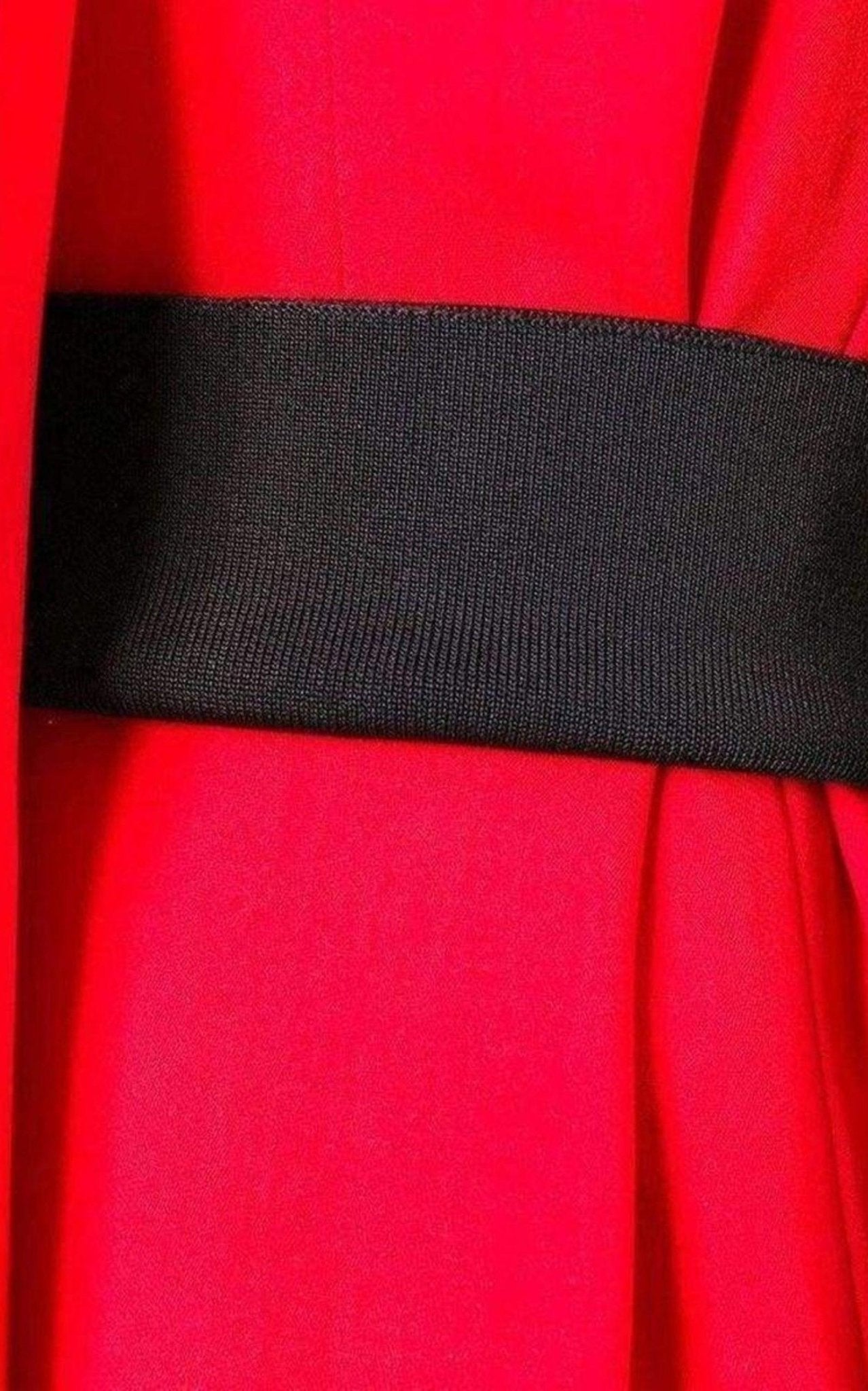 Alexander Wang Belt Detail Red Sheath Dress - Runway Catalog
