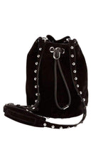 Alexander Wang Black Suede Alpha Bucket Bag - Runway Catalog