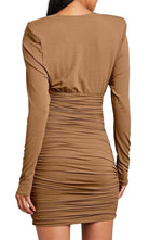 Alexandre Vauthier Draped Jersey Cowl Neck Mini Dress - Runway Catalog