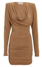 Alexandre Vauthier Draped Jersey Cowl Neck Mini Dress - Runway Catalog