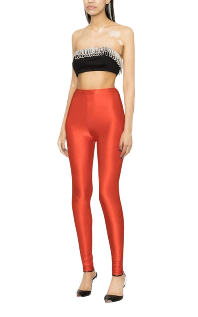 Alexandre Vauthier High - waisted Jersey Leggings - Runway Catalog