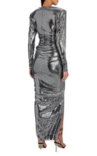 Alexandre Vauthier Ruched Silver Sequined Gown - Runway Catalog