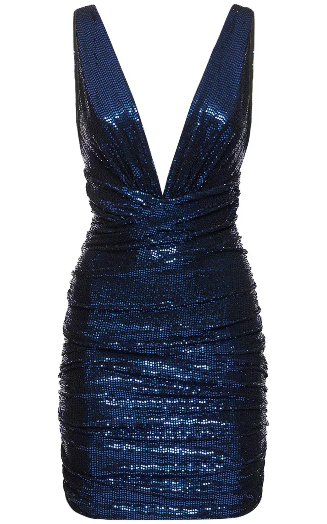Alexandre Vauthier Sequinned V - neck Mini Dress - Runway Catalog