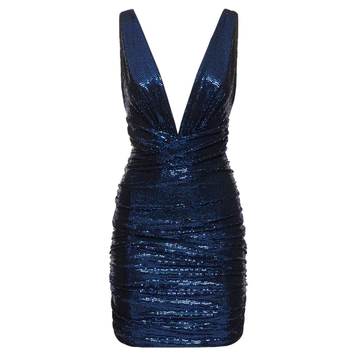 Alexandre Vauthier Sequinned V - neck Mini Dress - Runway Catalog