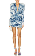 Alexandre Vauthier Tie - dye Print Ruched Mini Dress - Runway Catalog