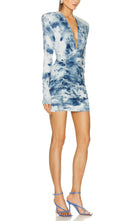 Alexandre Vauthier Tie - dye Print Ruched Mini Dress - Runway Catalog