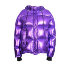 Alexandre Vauthier Viola Metallic Puffer Jacket in Shiny Polyamide - Runway Catalog