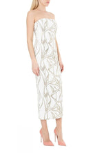 Robe midi bustier blanche à perles Alexandre Vauthier - Catalogue défilé