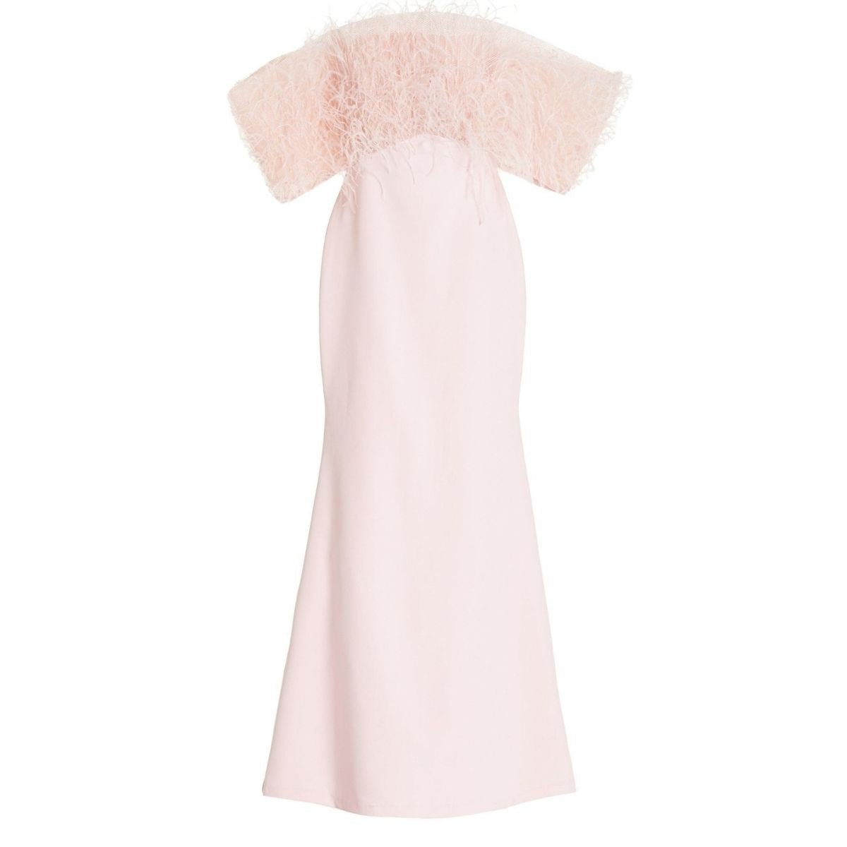 Aliétte Feather Trim Off - The - Shoulder Gown - Runway Catalog