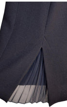 Amelia Toro Short Black Wool Heart Neckline Dress - Runway Catalog