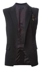 Anthony Vaccarello Pinned Anchor Emblem Vest - Runway Catalog