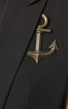 Anthony Vaccarello Pinned Anchor Emblem Vest - Runway Catalog