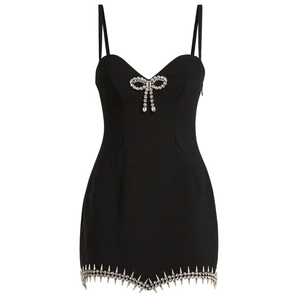 Area NYC Crystal Spike Mini Dress – Runway Catalog