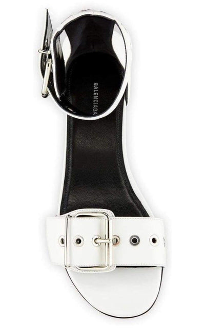 Balenciaga Belt Flat Ankle Strap Sandal - Runway Catalog