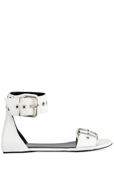 Balenciaga Belt Flat Ankle Strap Sandal - Runway Catalog