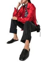 Balenciaga Schwarze Slipper-Schuhe mit BB-Logo aus Leder – Runway-Katalog