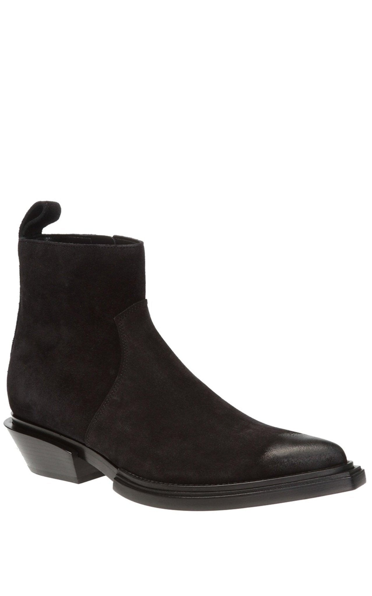 Balenciaga Schwarze Wildleder-Stiefeletten – Runway-Katalog