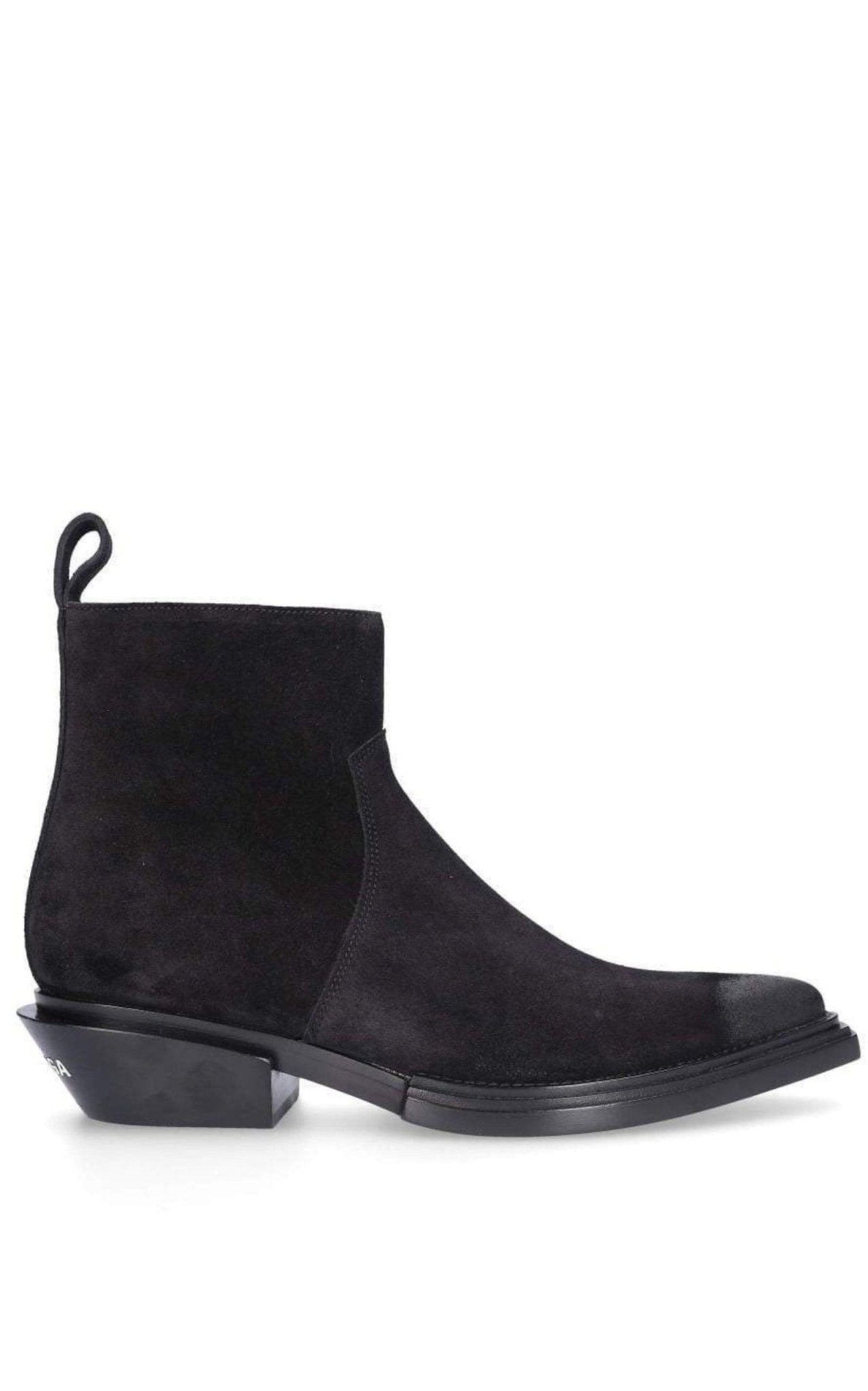 Balenciaga Schwarze Wildleder-Stiefeletten – Runway-Katalog