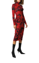 Balenciaga Floral - Print Turtleneck Dress - Runway Catalog