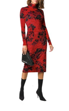 Balenciaga Floral - Print Turtleneck Dress - Runway Catalog