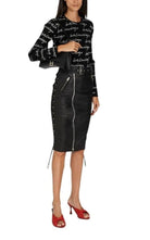Balenciaga Leather Pencil Skirt - Runway Catalog