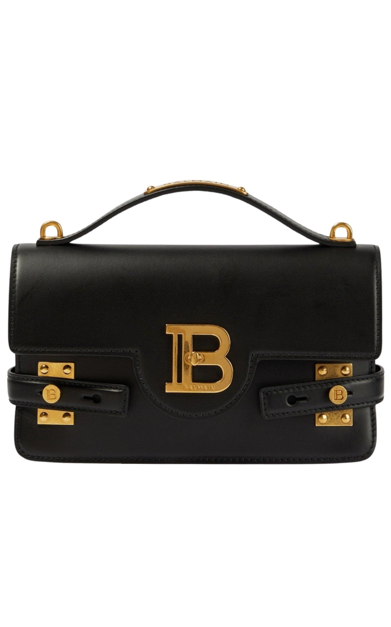 Balmain B-Buzz 24 Leather Shoulder Bag