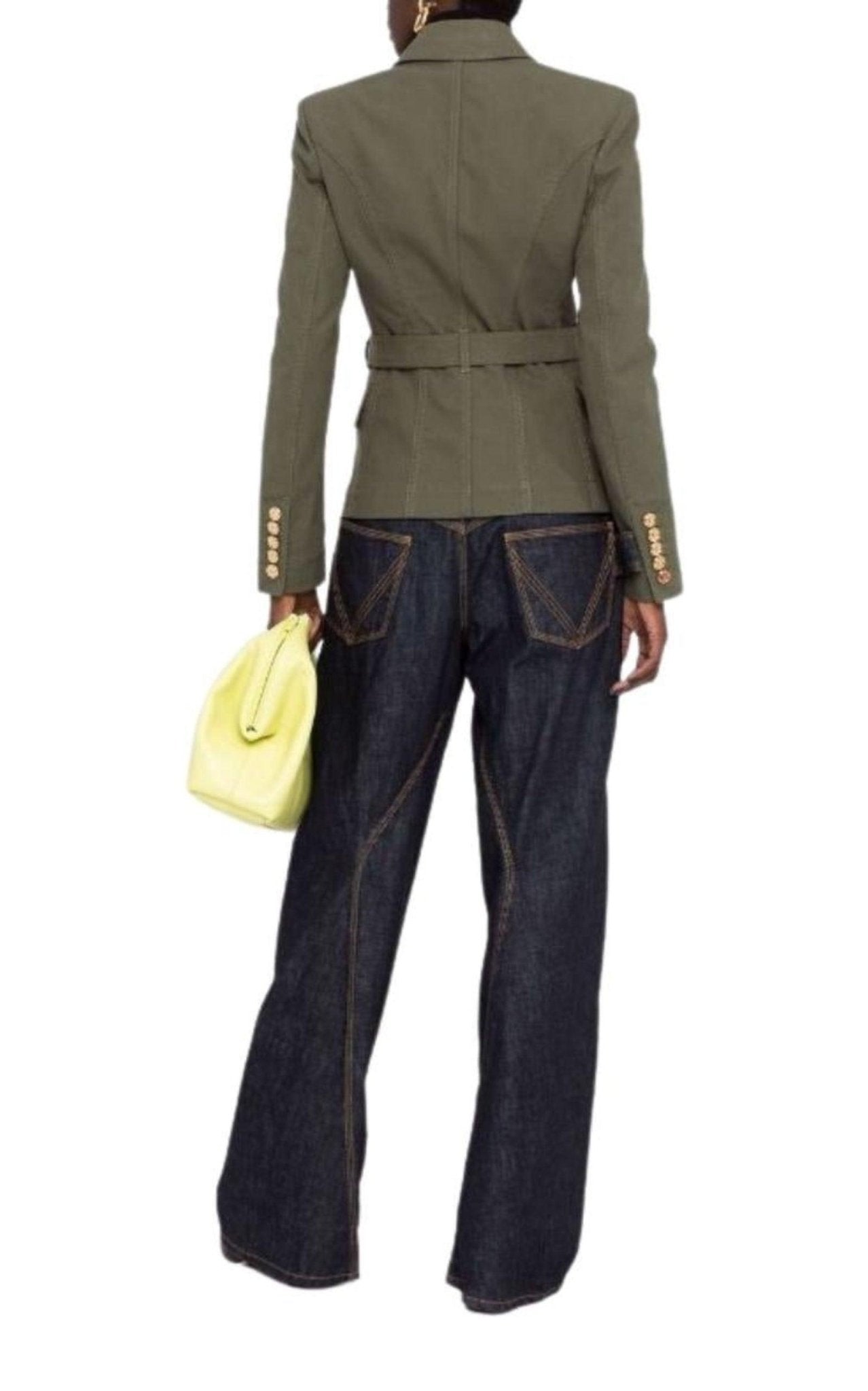 Balmain Belted Double-Breasted Blazer Jacket