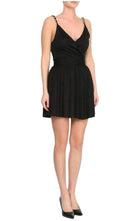 Balmain Black Fitted Wrap Metal Chain Straps Dress - Runway Catalog
