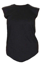 Balmain Black & Gold Chain Trimmed Tank Top - Runway Catalog