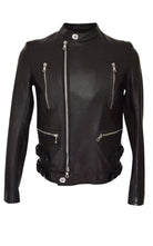 Balmain Black Leather Biker Jacket - Runway Catalog