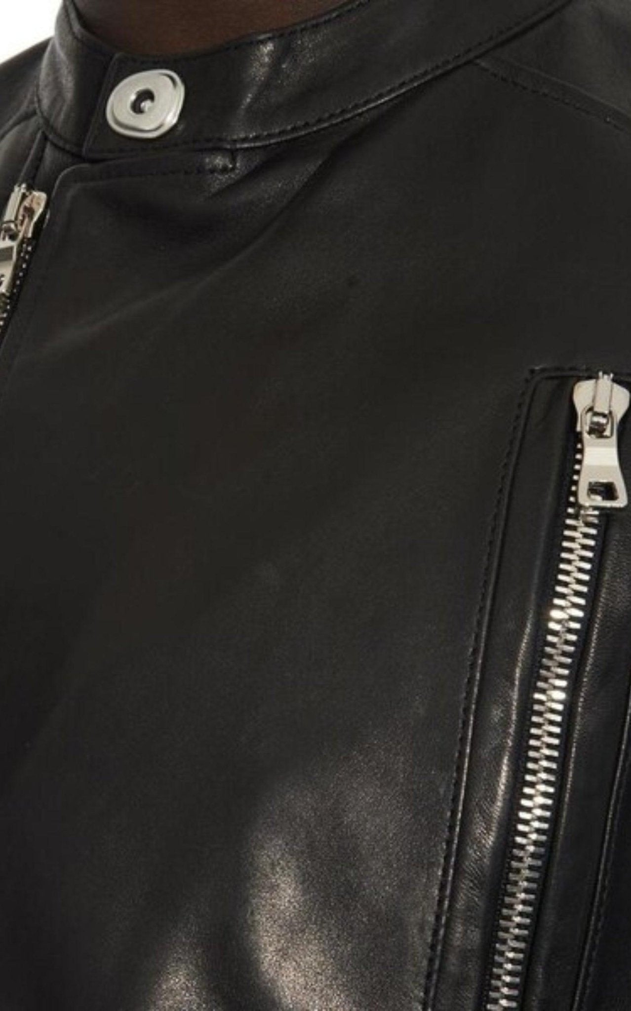 Balmain Black Leather Biker Jacket – Runway Catalog