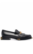 Balmain Black Tomi Leather Loafers - Runway Catalog