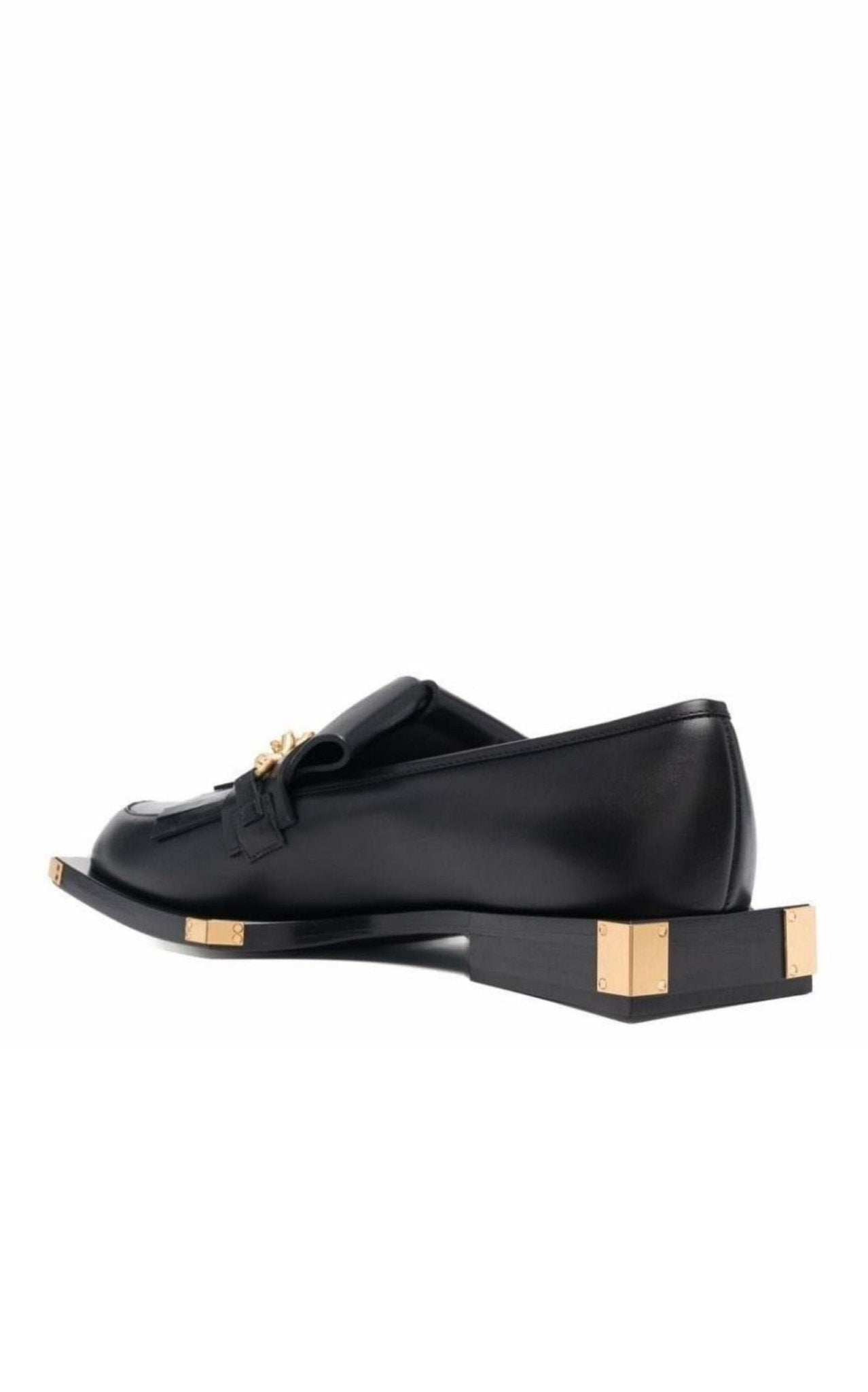 Balmain Black Tomi Leather Loafers - Runway Catalog