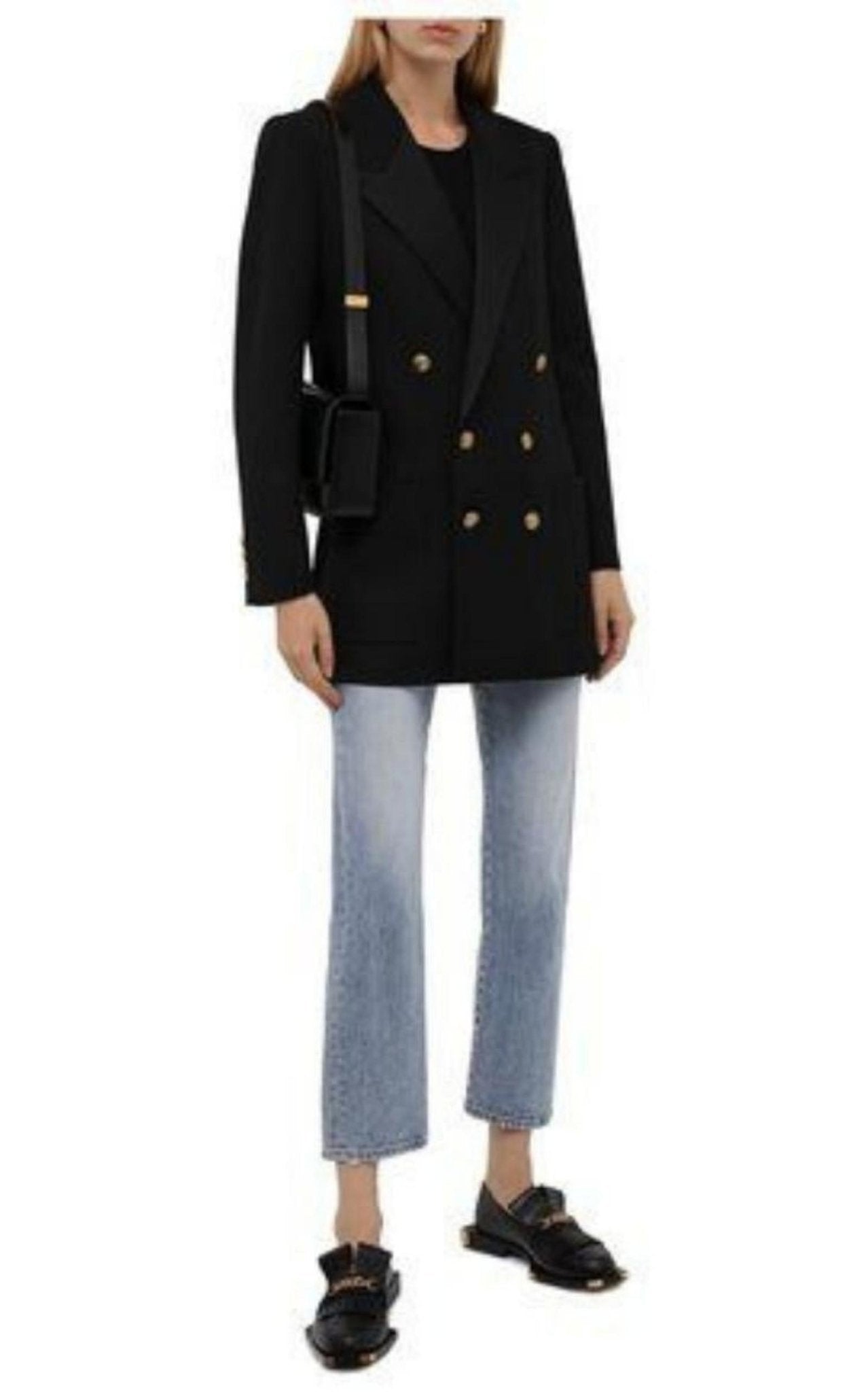 Balmain Black Tomi Leather Loafers - Runway Catalog