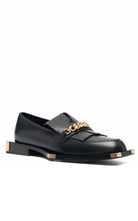 Balmain Black Tomi Leather Loafers - Runway Catalog