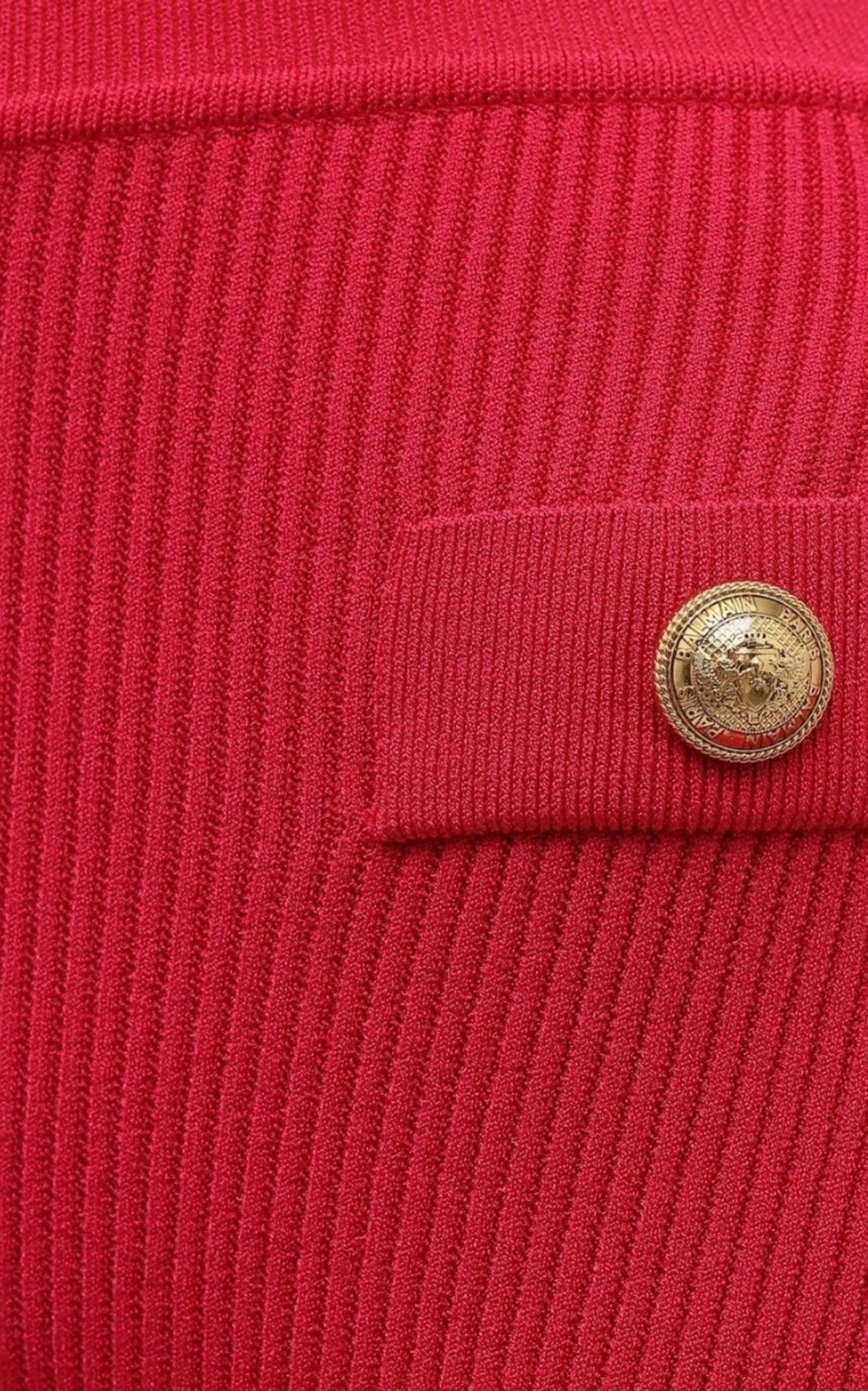 Balmain Button - embellished Ribbed Cycling Shorts - Runway Catalog