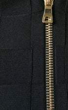 Balmain Check Jacquard Deep V - Back Dress - Runway Catalog