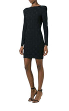 Balmain Check Jacquard Deep V - Back Dress - Runway Catalog