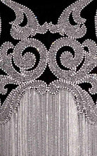 Balmain Crystal And Beads Fringe Black Cotton Shirt - Runway Catalog