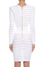 Balmain Deep V - Neck Knit Dress - Runway Catalog