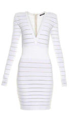 Balmain Deep V - Neck Knit Dress - Runway Catalog