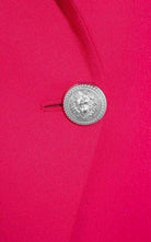 Balmain Double Breasted Red Wool Blazer - Runway Catalog