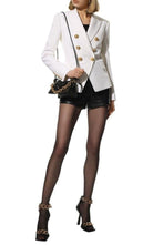 Balmain Double Breasted White Blazer - Runway Catalog