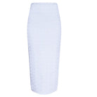 Balmain Embossed Monogram Midi Skirt - Runway Catalog