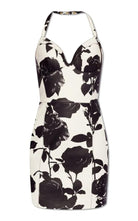 Balmain Floral Printed Leather Dress - Runway Catalog