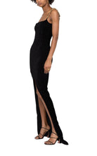 Balmain Front Slit Chain Linked Maxi Dress - Runway Catalog