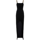 Balmain Front Slit Chain Linked Maxi Dress - Runway Catalog