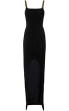 Balmain Front Slit Chain Linked Maxi Dress - Runway Catalog