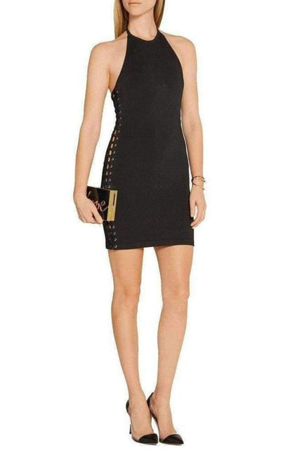 Balmain Halter Neck Mini Dress - Runway Catalog